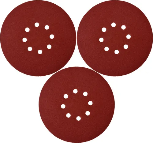 TRIZERATOP Schleifpapier Carta vetrata rotonda con chiusura a strappo 180mm p60, (Rundes Klett-Schleifpapier 180 mm P60 für Trockenbauschleifer, Rundes Klett-Schleifpapier 180 mm P60 für Trockenbauschleifer)