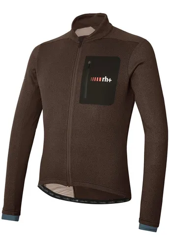 rh+ Radtrikot All Road Sweater (1-tlg) braun XL - Hochwertiges Radtrikot für Radsportbegeisterte, gefertigt aus atmungsaktivem Material für optimalen Tragekomfort. Ideal für lange Touren und wechselnde Wetterbedingungen.