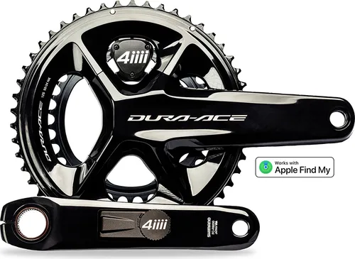 4iiii Precision 3+ Pro Dual Dura-ace Fc-r9200 Apple Find Kurbelgarnitur Mit Leistungsmesser Silber 165 mm / 52/36t Silber 165 mm