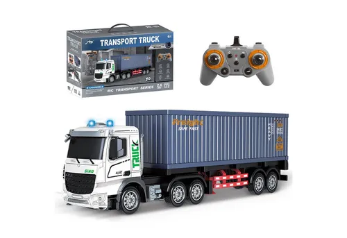 Esun RC-Auto RC LKW Spielzeug, 1:12 mit Lichtern und Musik - RC-Autos - 1:12 Ferngesteuerter Truck mit 20 Minuten Spielspaß, LED-Lichtern und Soundeffekten für aufregende Abenteuer drinnen und draußen.