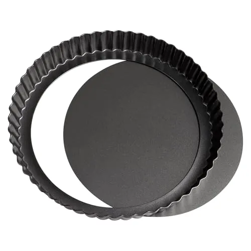 ZTVOWTO 20cm×3cm Pie Tins for Baking, Round Quiche Dish, Non-Stick Pie Tin, Wavy Edge Quiche Tins, Pie Dishes