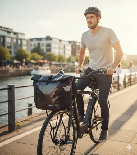 Fischer Gepäckträgertasche Kurier 50645 18L Fahrradtasche Transporttasche