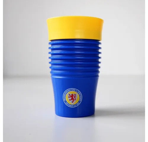 Eintracht Braunschweig Coffee to go Becher - Fussball Gelb - Fussball-Fanshop, stilvoller Keramikbecher für unterwegs, perfekt für alle Eintracht Braunschweig Fans!