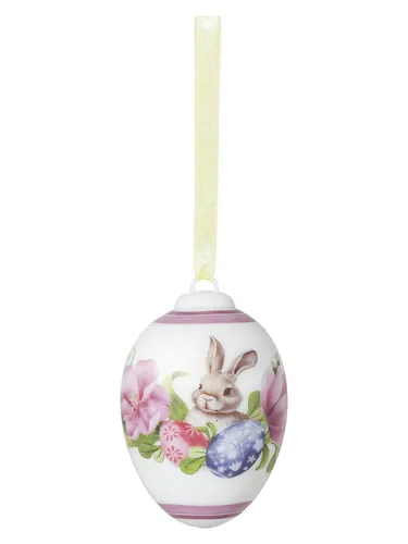 Hutschenreuther Ostern 2026 Porzellan-Ei Hase mit Tulpen