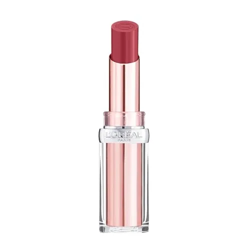 L'Oréal Paris Feuchtigkeitsspendender Lippenstift, Balm-In-Lipstick mit natürlich aussehendem Finish, Color Riche Glow Paradise, 906 Blush Fantasy