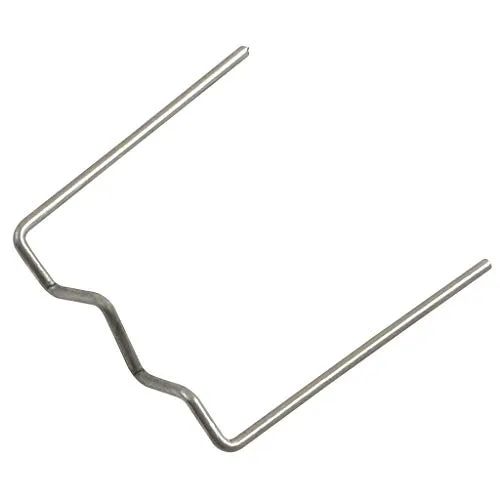 KS Tools 150.1062 Reparaturklammer U-Form - Ausbeulreparatur, 50 Stück aus legiertem Stahl für effektive Reparaturen an Scheinwerfern und Stoßstangen, rostfrei und einfach in der Anwendung.