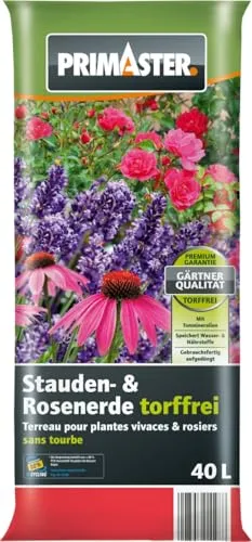 Primaster Stauden- & Rosenerde torffrei 40 L