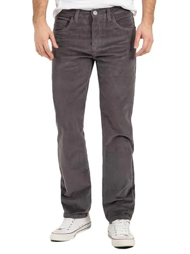 Rock Creek Herren Cordhose H-399 Dunkelgrau - Wanderhosen aus weichem Cord, Regular-Fit für optimale Bewegungsfreiheit, ideal für Büro und Freizeit, erhältlich in 29 Größen und 8 Farben.