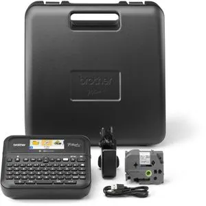 Brother P-touch PT-D610BTVP - Desktop Beschriftungsgerät mit USB & Bluetooth, hochauflösendem Farbdisplay und praktischem Transportkoffer für vielseitige Etikettierung