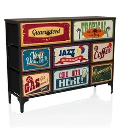 hjh LIVING Kommode AMERIKO mit 8 Schubladen, mehrfarbig,hjh LIVING