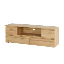 TV-Lowboard Tarent - Holzfarben, 160 cm Breite - TV- & Media Möbel - Hochwertiges TV-Lowboard Tarent in edlem Holzdesign, ideal für stilvolle Wohnzimmer. Profitieren Sie von unserem 10€ Willkommens-Gutschein bei Newsletter-Anmeldung!