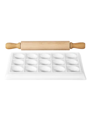 ASA 250° plus Serie Ravioli Maker Set inkl. Holzrolle
