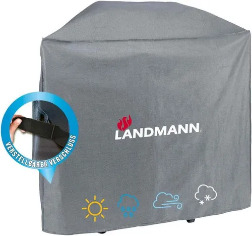 LANDMANN Grillabdeckhaube 59x127x117cm - Grillabdeckungen, wasserdicht und UV-beständig, schützt Ihren Grill zuverlässig vor Witterungseinflüssen.