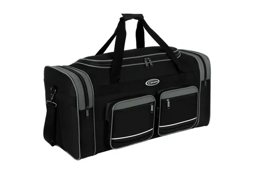 EAAKIE Sporttasche - Vielseitige Reisetasche in Grau - Sporttasche für Damen, Herren und Kinder, mit 100 l Volumen und mehreren Fächern für optimale Organisation, ideal für Fitness, Reisen oder Sauna.