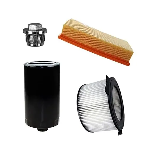BESTPRICE Inspektionspaket Filterset mit 1x Luftfilter, 1x Innenraumfilter, 1x Ölfilter inkl. Schraube & Dichtring, Kompatibel mit VW TRANSPORTER T4