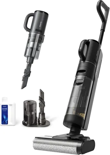 Dreame M12 Kabelloser Nass- und Trockensauger - Vielseitiger 2-in-1 Bodenreiniger mit Selbstreinigung, LED-Display und intelligenter Schmutzerkennung. Ideal für Hartböden und Teppiche, für eine mühelose und gründliche Reinigung.