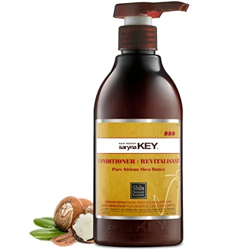 Saryna Key Haarconditioner mit reiner afrikanischer Sheabutter – Feuchtigkeitsspendende Pflege für trockenes, frizziges & geschädigtes Haar – 300ml – Für Männer & Frauen