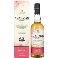 Amahagan World Malt Whisky YAMAZAKURA WOOD Finish 47% Vol. 0,7l in Geschenkbox