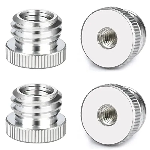 Nutmanel 1/4 auf 5/8 zoll, 3/8 auf 5/8 zoll Kamera Schrauben Adapter, Stativ Adapter für Kameras, Stative