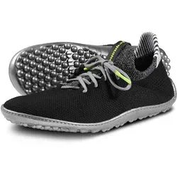 leguano Adult 10063010 Schwarz Gr. 39 - Barfuß-Sneaker - Damen-Sneaker mit ultrabequemer, flexibler Passform und rutschhemmender Laufsohle, ideal für drinnen und draußen.