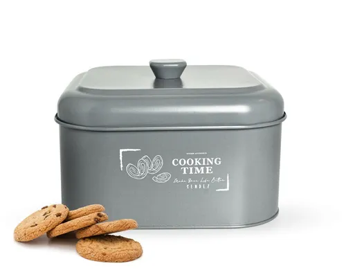 Aufbewahrungsdose aus Metall mit Deckel Keksdose Vorratsdose Vorratsbehälter