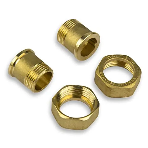 Wasserzählerverschraubung 1' AG x 1 1/4' IG Messing Verschraubung