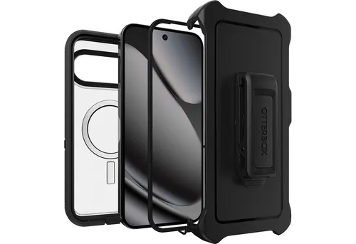 OtterBox Defender Series Pro XT - Robuste Handyhülle für Google Pixel 10 Pro XL - Handy Cover mit Pixelsnap-Technologie, widerstandsfähig und optimaler Schutz in Dark Side (transparent/schwarz) für dein Google Pixel 10 Pro XL.