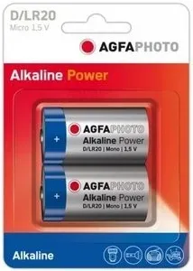 AGFAPHOTO Alkaline Power LR20 Alkaline D Mono Batterie 1.5 V 2er Pack