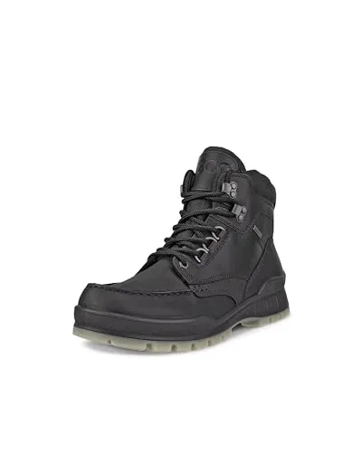 Ecco Herren TRACK 25 MID GTX Stiefel - Wasserdichte Wanderschuhe aus geöltem Nubukleder mit GORE-TEX für trockene Füße, optimale Polsterung und hervorragende Traktion auf jedem Untergrund.