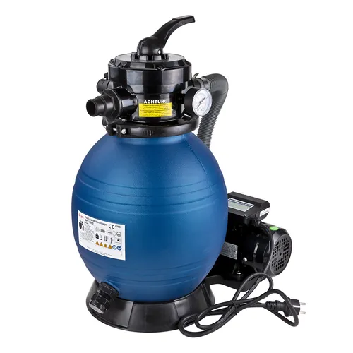 DEMA Sandfilteranlage DPS7500 - 7500 L/Std. für sauberes Poolwasser - Poolpumpen & Sandfilteranlagen mit spezieller Filtertechnik und Selbstreinigungsfunktion für kristallklares Wasser. Einfache Installation und hochwertige Komponenten garantieren jahrelangen Betrieb.