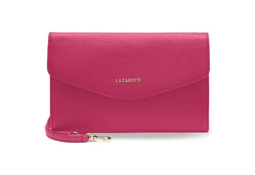 Lazarotti Clutch Bologna Leather, Leder in pink von Lazarotti