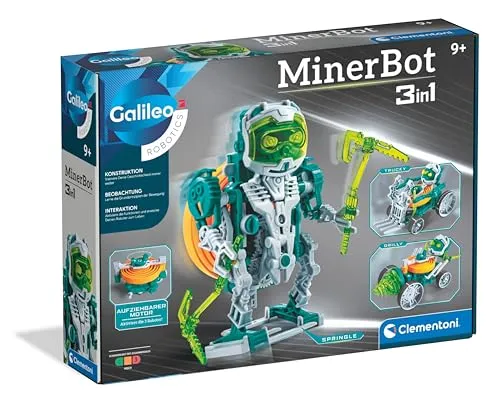 Clementoni Galileo MinerBot 3 in 1 Robotik-Set von Clementoni