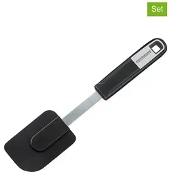Fackelmann 2er-Set: Teigschaber in Schwarz - (L)26 cm