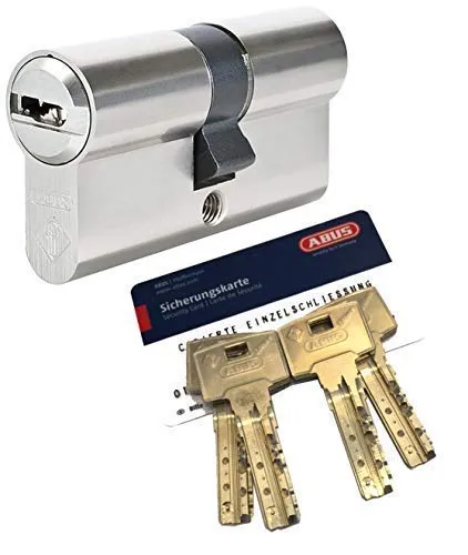 ABUS Bravus.4000 Doppelzylinder mit BZD u. N+G, Länge (a/b) 30/70mm (c=100mm), mit 4 Schlüssel, nach DIN EN1303, Angriffswiderstandsklasse D, RC2/RC3 Level geeignet, mit Not- u. Gefahrenfunktion