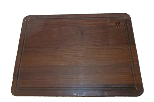 Zwilling Schneidebrett - Walnuss Holz, 25x2x35 cm, mit praktischer Saftrille für müheloses Schneiden und Servieren