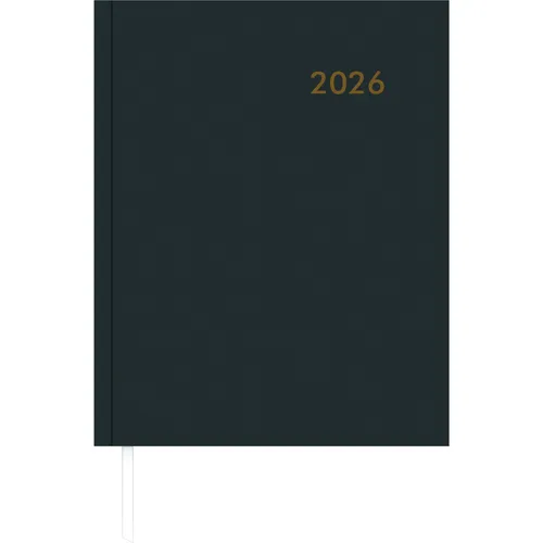 Zettler Kalender Wochenbuch 2026 - Anthrazit - Bürokalender im praktischen Format 21x26,5 cm mit 128 Seiten, ideal für die effiziente Planung Ihres Alltags.