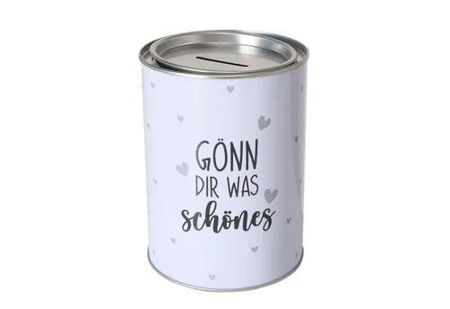 ReWu Spardose Spardose aus Blech mit Deckel zum Abnehmen