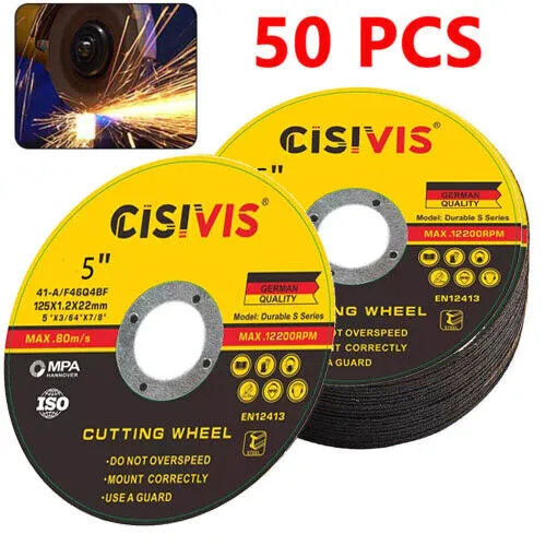 Neu Trennscheiben Ø125mm x 1.2mm 50 Stück Edelstahl Metall Flexscheiben DE