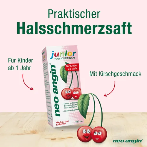 MCM KLOSTERFRAU Vertr. GmbH NEO-ANGIN junior Halsschmerzsaft 100 ml 10417563