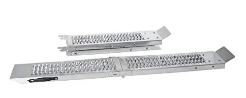 Auffahrrampe klappbar im 2er Set - Laderampen, belastbar bis zu 400 kg (200 kg pro Rampe), kompakt zusammenklappbar für einfaches Mitnehmen, ideal zum Verladen von Motorrädern, Quads, Rollstühlen und mehr.