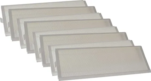 vhbw 8x Filter G4 kompatibel mit Zehnder ComfoAir Q350 TR, E300, E350, Pro 300, E400, Q350 Lüftungsgerät - Filterset, 50 x 16 x 4 cm Weiß