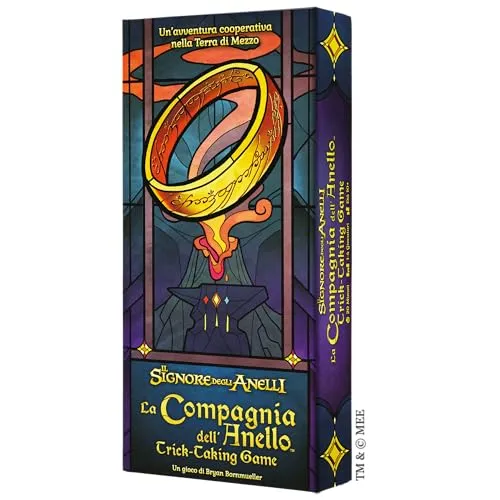 Asmodee La Compagnia del Ring: Trick Taking Game, Brettspiel, 1-4 Spieler, 12+ Jahre, Italienische Ausgabe