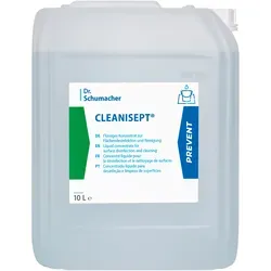 Dr. Schumacher Cleanisept® 10 L - Flächendesinfektion und Reinigung - Flüssiges Desinfektionskonzentrat, aldehyd- und phenolfrei, ideal für Medizinprodukte und alkoholempfindliche Flächen, perfekt für Lebensmittelindustrie und Großküchen.
