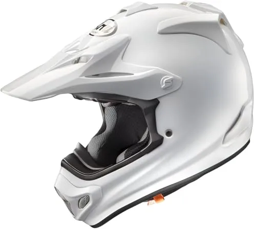 Arai MX-V EVO Solid Motocross Helm, Weiß, Größe L (59/60) von Arai