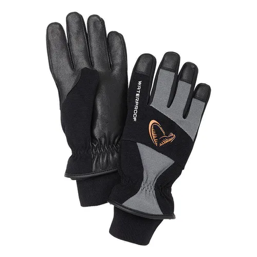 Savage Gear Angelhandschuhe Thermo Pro Glove XL - Wasserdichte Thermo Pro Handschuhe für Angler, mit rutschfester Struktur für optimalen Halt und doppeltem Bündchen-Design zum Schutz vor Wind und Regen.
