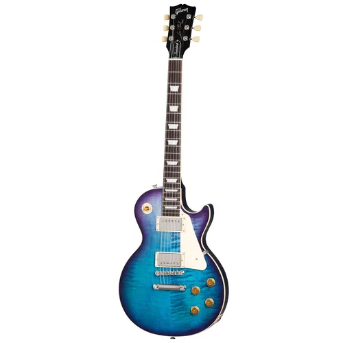 E-Gitarre Gibson Les Paul Standard '50s Blueberry Burst FT - Elektrische Gitarre, ikonisches Design mit hervorragendem Klang und Spielbarkeit, ideal für Rock- und Blues-Enthusiasten.