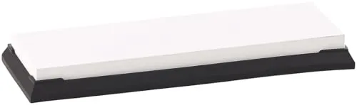 TokioKitchenWare Schleifblock Messer: Wasser-Schleifstein für Messer, mit rutschfestem Halter, Körnung 8000 (Abziehstein, Schleif-Blöcke, Schleifscheiben)