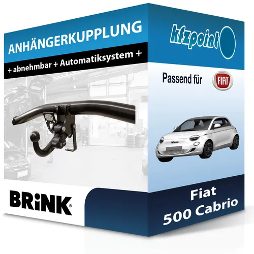 Brink Abnehmbare Anhängerkupplung für Fiat 500 Cabrio (09.2015-jetzt)