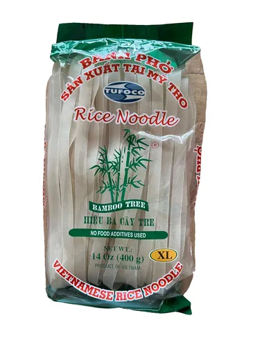 Produktbild 400g Vietnamesische Reis Nudeln 10mm Bánh Pho Bamboo Tree MHD 6/3/26