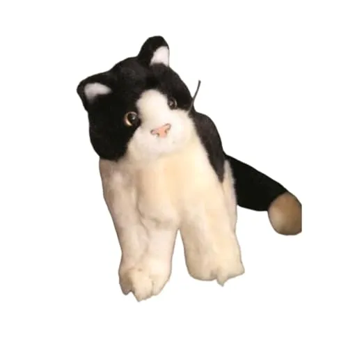 Förster Stofftiere 3476 Katze schwarz/weiß sitzend Mini 16cm